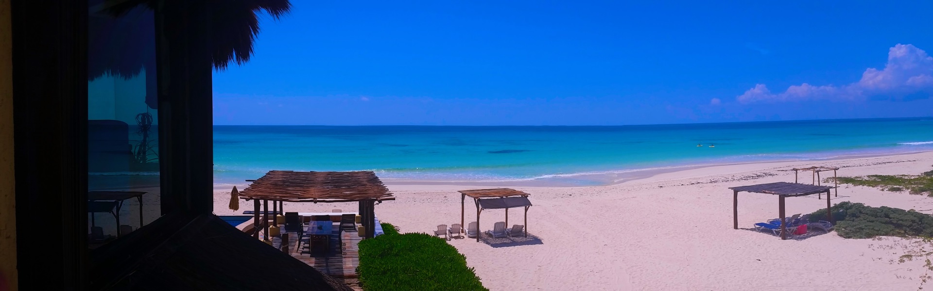 the secluted beach
