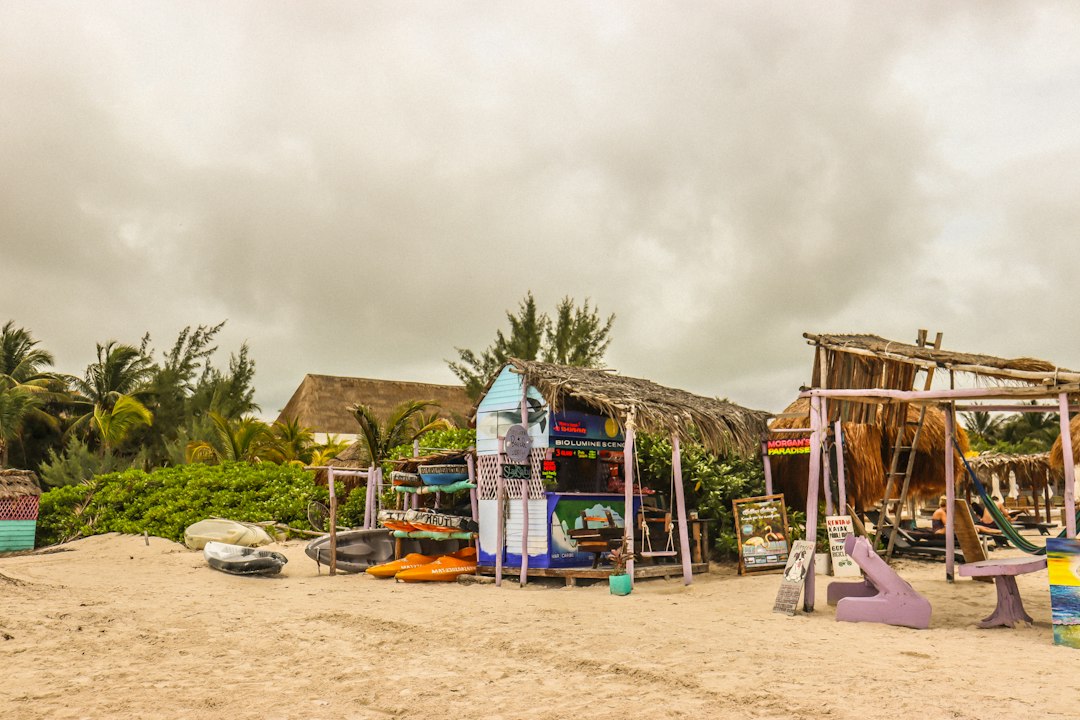 Beach life on the Mexican Caribbean coast